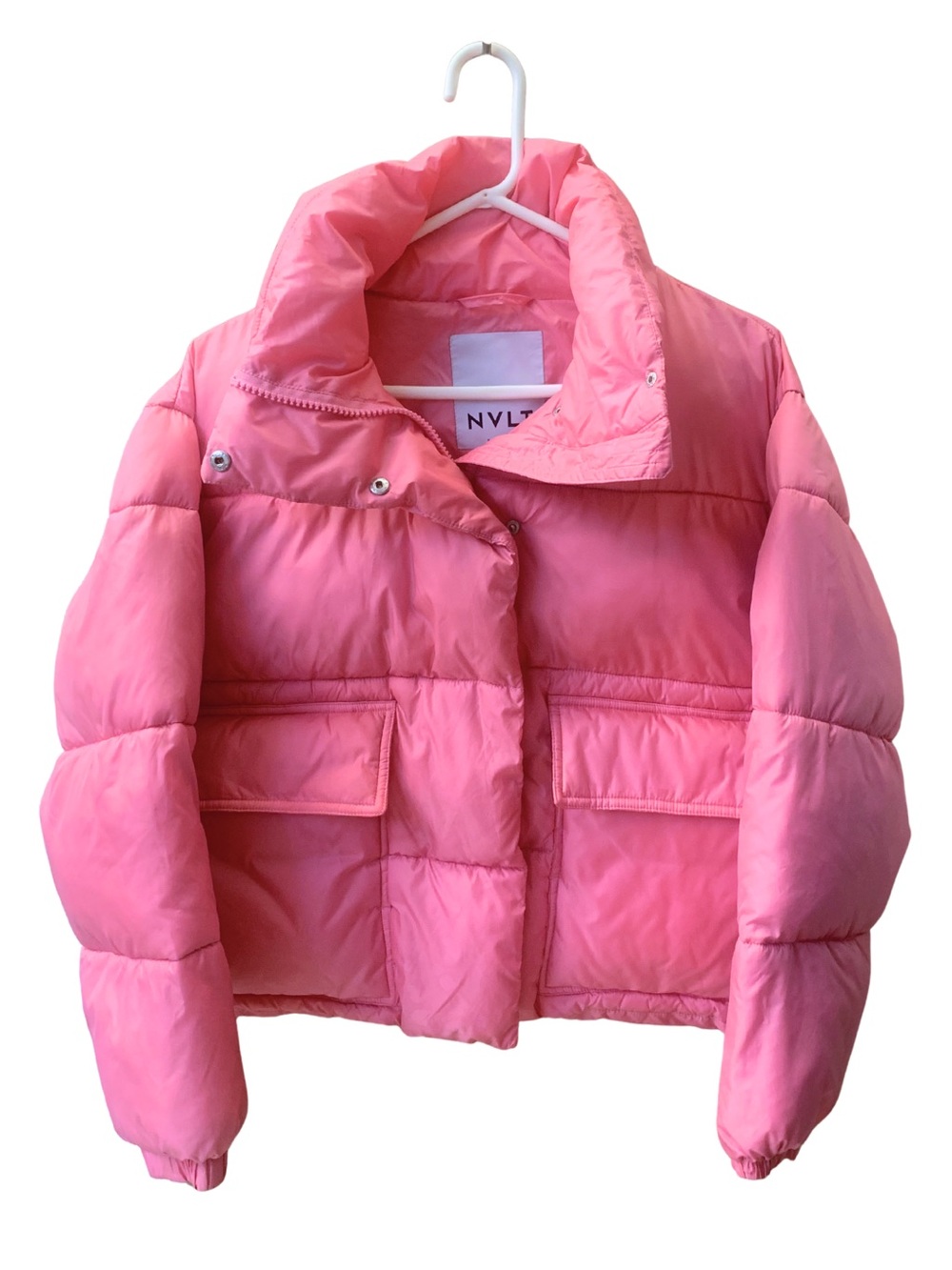 NVLT Pink Wonder Puffer Jacket Sporty Outdoors Dopamine Winter Coat Casual